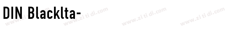 DIN Blacklta字体转换